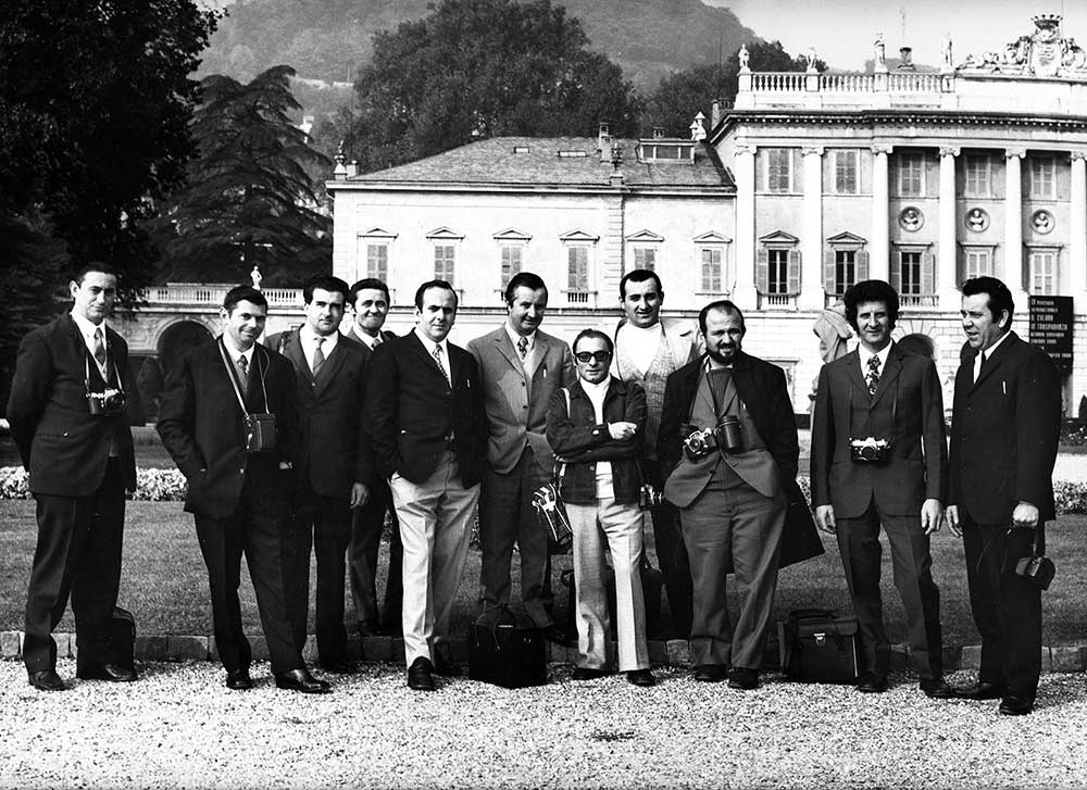 Foto gruppo fotoamatori Villa Olmo Como 1972  